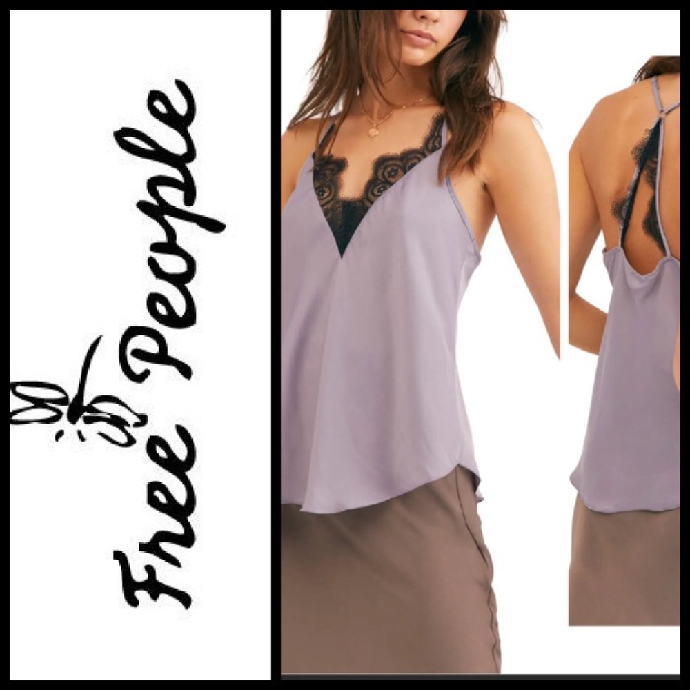 🆕 Free People Cami Lace Top Mauve Color XSmall